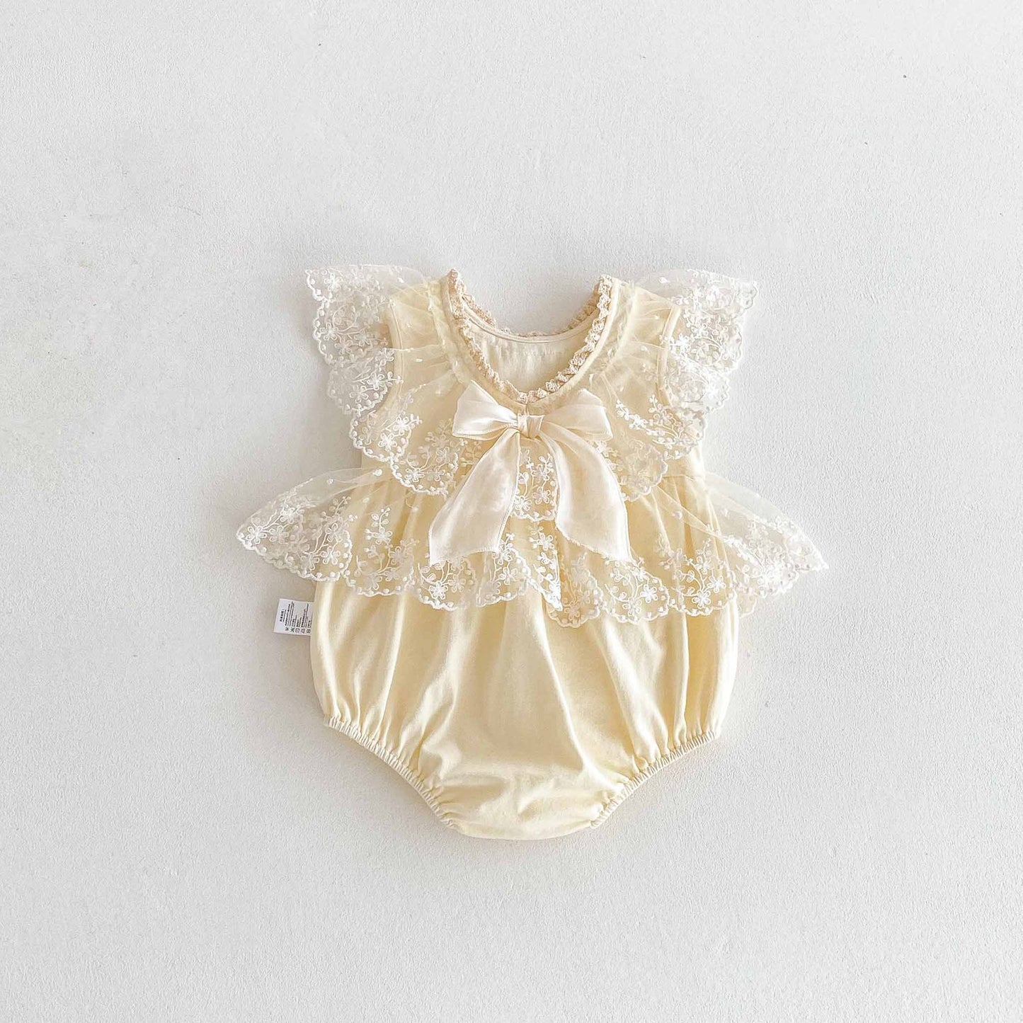 Summer Arrival Baby Girls Cute Floral Pattern Embroidered Tulle Patchwork Sleeveless Onesies, MyKids-USA®, Baby One-Pieces, MyKids-USA -  -  -  -  -  -  - 