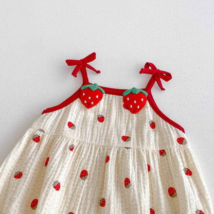 Summer Arrival Baby Girls Cute Sleevelesss Fruits Pattern Onesies, MyKids-USA®, Baby One-Pieces, MyKids-USA -  -  -  -  -  -  - 