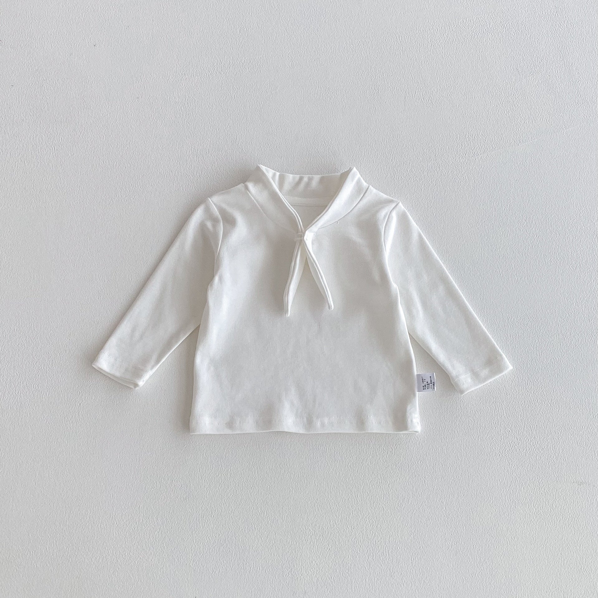 Autumn and Spring Arrival Baby Kids Girls Long Sleeves Navy Collar Top, MyKids-USA®, Baby & Toddler Tops, MyKids-USA - Size/Age - 73 (6-9M) - Color - Beige -  -  - TR2511042318-A