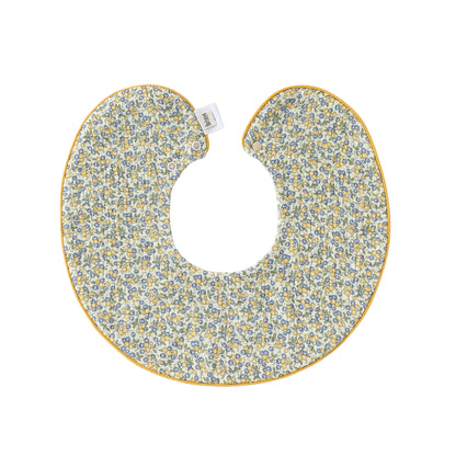 Adorable Fruits Cartoon Pattern Snap-on Round Shaped Bib, MyKids-USA®, Bibs, MyKids-USA - Size/Age - S (0-1Y) - Color - Light Yellow -  -  - TR2605202207-D.
