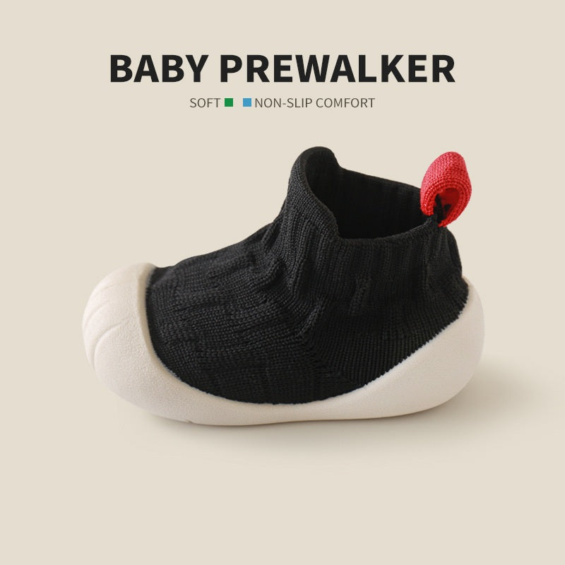 Spring and Autumn Baby Unisex Patchwork Jacquard Pattern Toddler Soft-Sole Walking Shoes, MyKids-USA®, First Steps & Crawlers, MyKids-USA - Size/Age - insole length 11.50 cm - Color - Black -  -  - TR2511140100-B