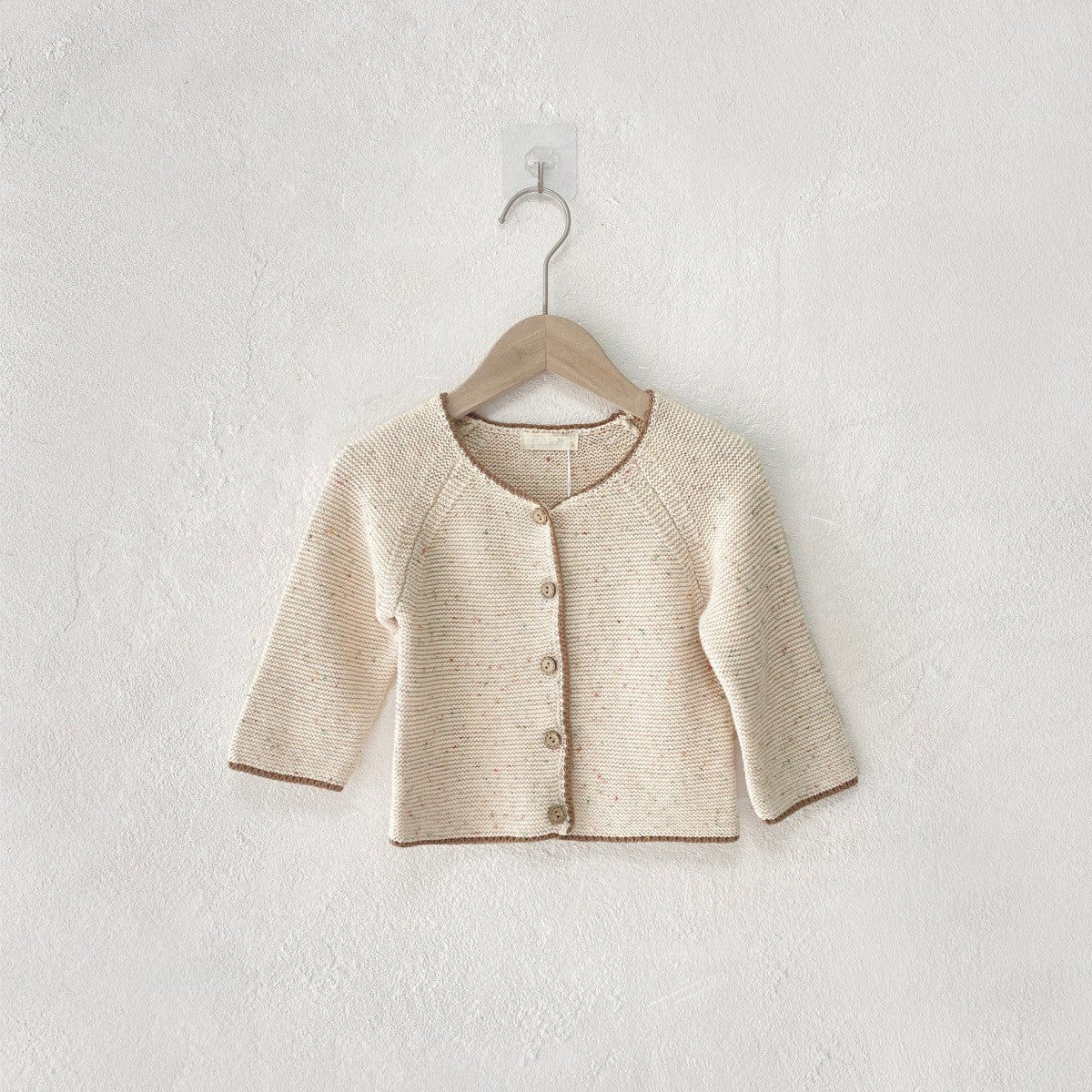 Arrival Spring and Autumn Baby Kids Unisex Colorful Dots Pattern Knitted Cardigan Sweater, MyKids-USA®, Cardigans, MyKids-USA - Size/Age - 66 (3-6M) - Color - Apricot -  -  - TR2601112357-A.