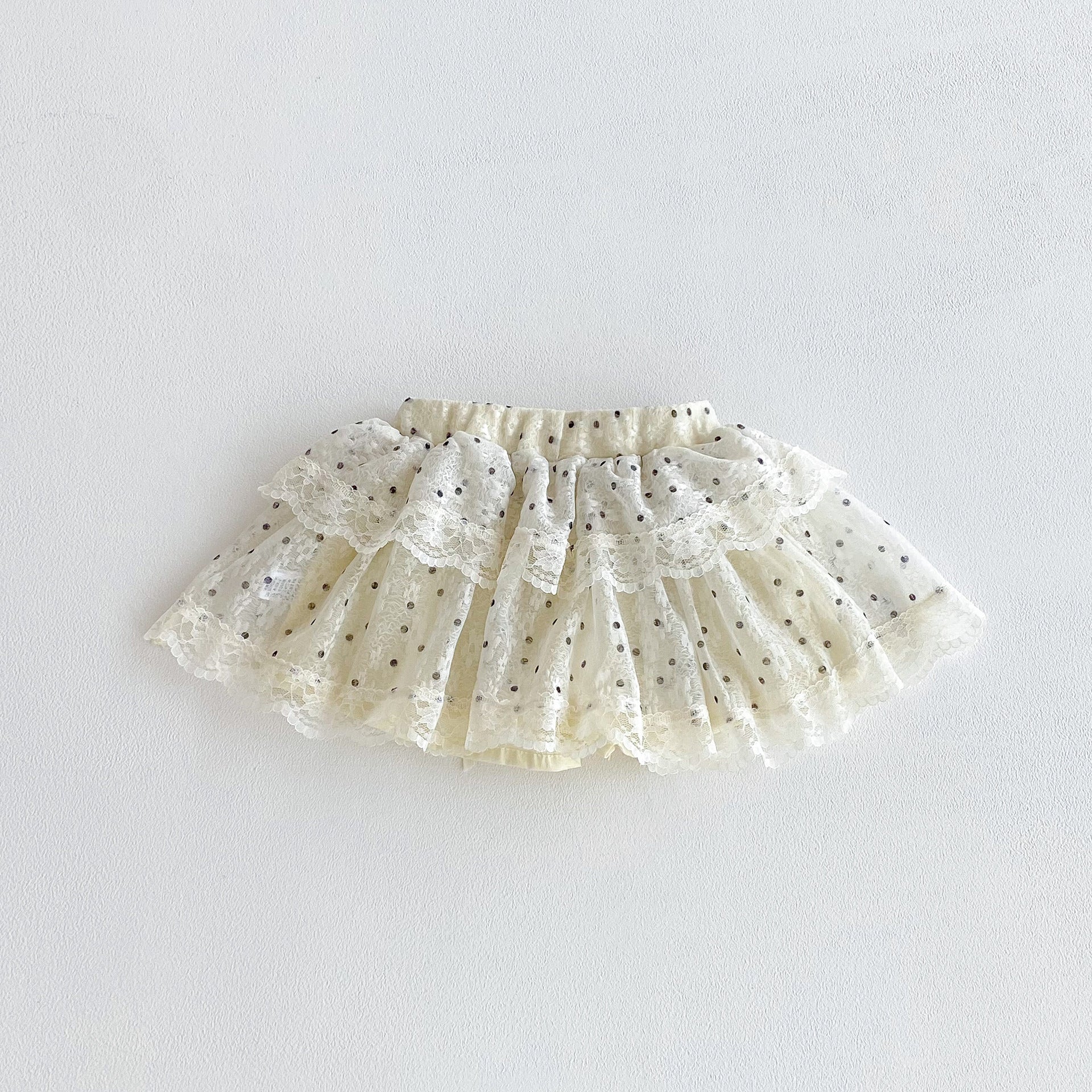 Arrival Summer Baby Kids Girls Tulle Decorated Dots Pattern Skirt, MyKids-USA®, Skirts, MyKids-USA - Size/Age - 90 (12-24M) - Color - Beige -  -  - TR2604062230-A.