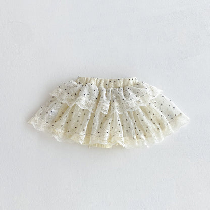 Arrival Summer Baby Kids Girls Tulle Decorated Dots Pattern Skirt, MyKids-USA®, Skirts, MyKids-USA - Size/Age - 90 (12-24M) - Color - Beige -  -  - TR2604062230-A.