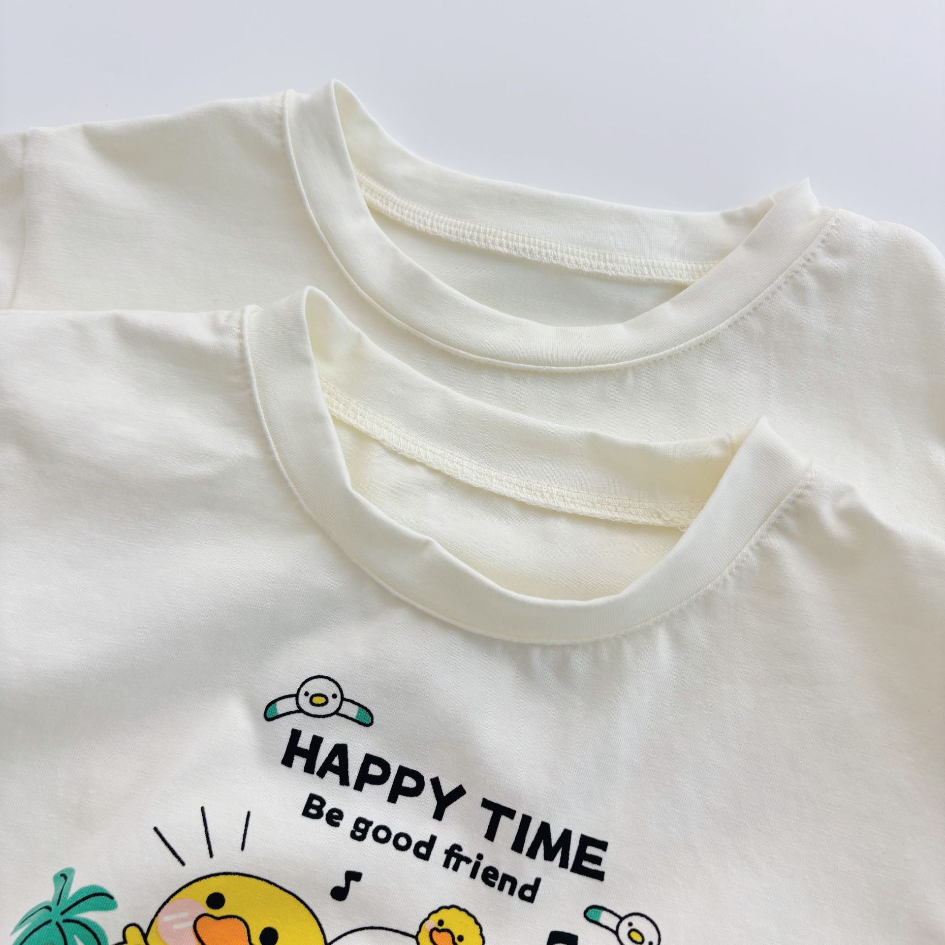 Summer Hot Selling Baby Kids Unisex Short Sleeves Cartoon Printed T-shirt and Plaid Shorts Clothing Set, MyKids-USA®, Baby & Toddler Outfits, MyKids-USA -  -  -  -  -  -  - 