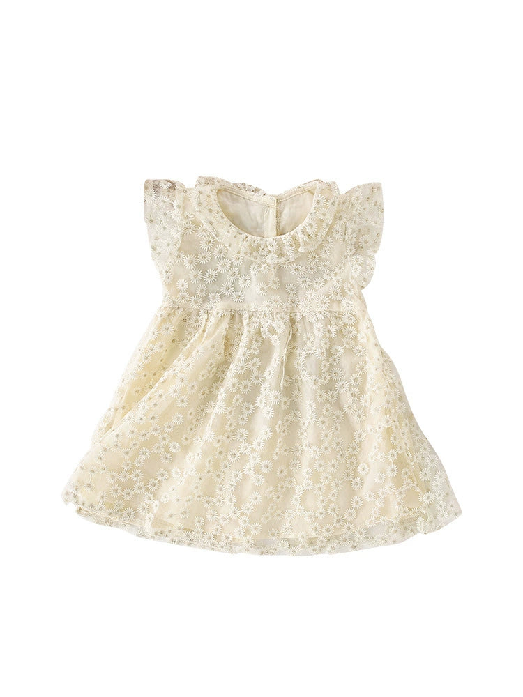 Summer Arrival Floral Pattern Fly Sleeves Tulle Dress for Stylish Girls, MyKids-USA®, Baby & Toddler Dresses, MyKids-USA -  -  -  -  -  -  - 