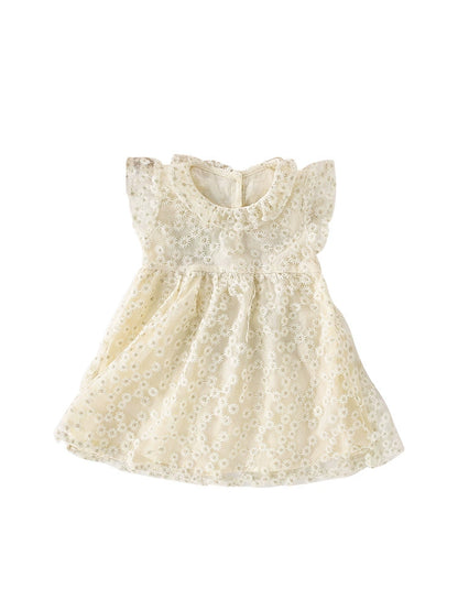 Summer Arrival Floral Pattern Fly Sleeves Tulle Dress for Stylish Girls, MyKids-USA®, Baby & Toddler Dresses, MyKids-USA -  -  -  -  -  -  - 