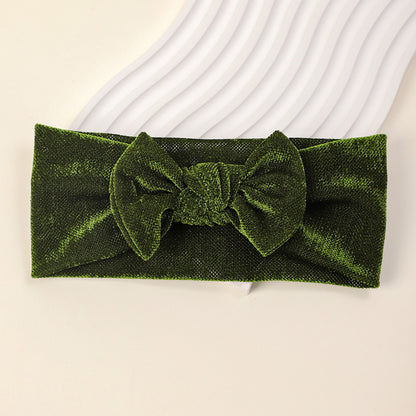 Soft Baby Hairband with Solid Color Bow, MyKids-USA®, Hair Pins, Claws & Clips, MyKids-USA - Size/Age - Average Size (0-6Y） - Color - Green -  -  - TR2411282320-C.