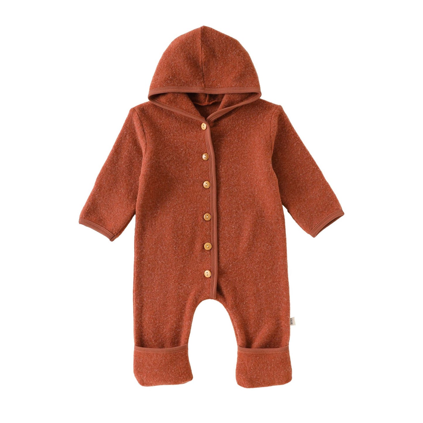Winter Arrival Baby Unisex Long Sleeves Solid Color Hooded Rompers, MyKids-USA®, Baby One-Pieces, MyKids-USA - Size/Age - 66 (3-6M) - Color - Red -  -  - TR2512271018-D.