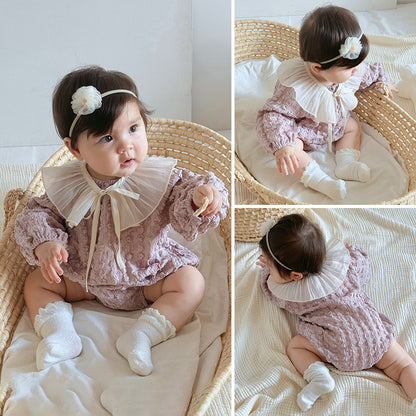 Autumn Arrival Baby Girls Long Sleeves Purple Onesies, MyKids-USA®, Baby One-Pieces, MyKids-USA -  -  -  -  -  -  - 