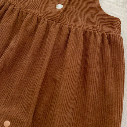 Arrival Baby Kids Girls Flowers Pattern Long Sleeves Top and Brown Overalls Strap Rompers, MyKids-USA®, Baby One-Pieces, MyKids-USA -  -  -  -  -  -  - 