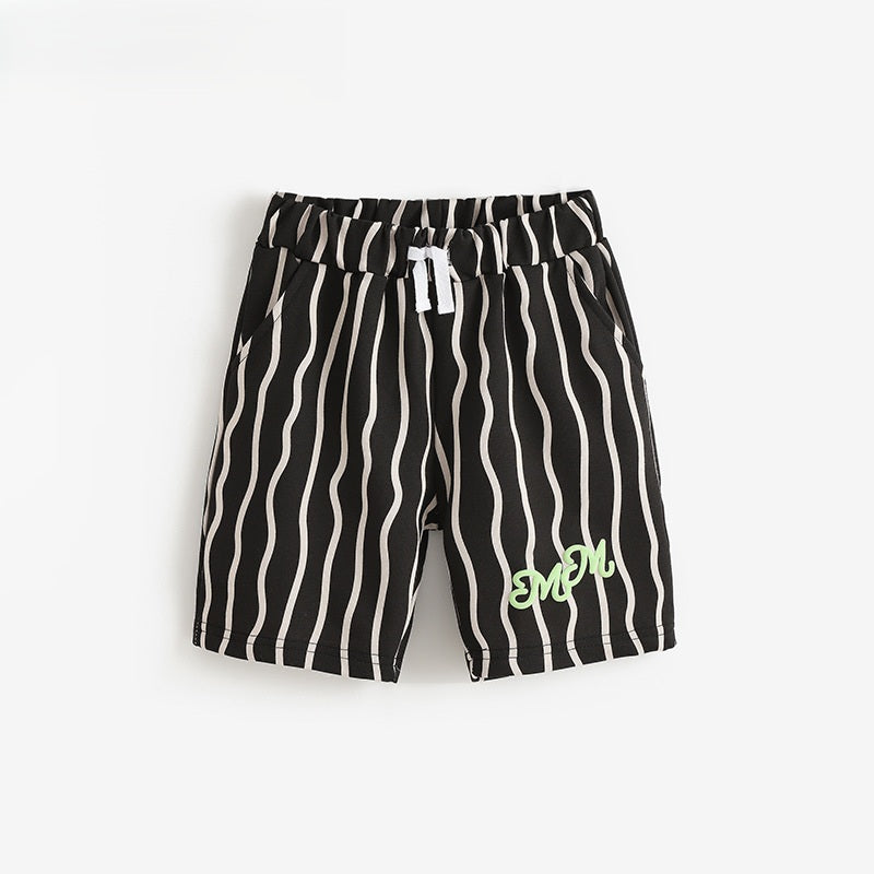 Summer Arrival Baby Kids Casual Style Striped Pattern Shorts