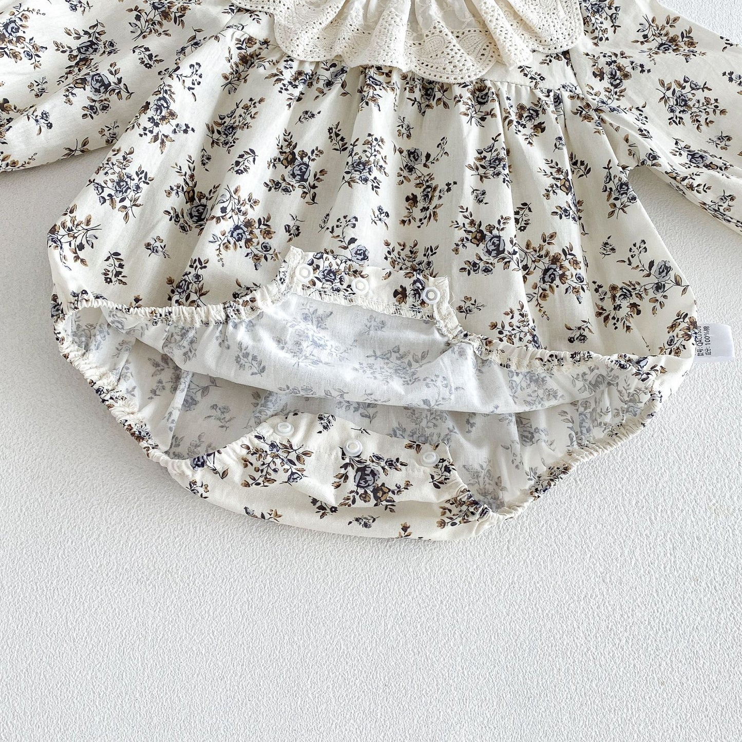MyKids-USA® Autumn Arrival Baby Girls Long Sleeves Cute Color Patchwork Floral Bodysuit