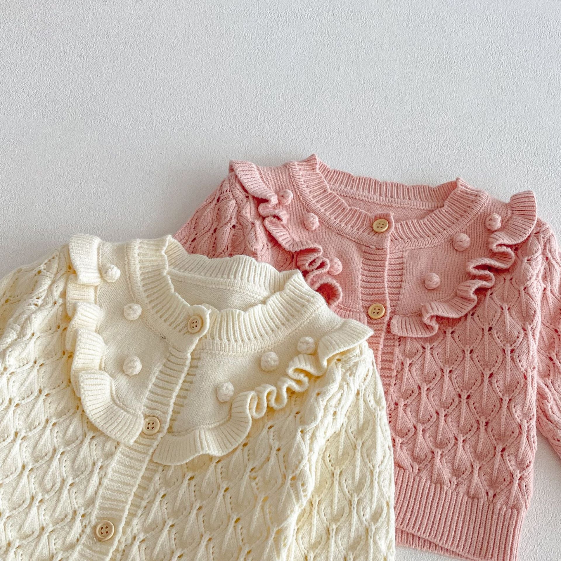 Winter and Autumn Baby Kids Girls Geometric Jacquard Pattern Long Sleeves Cardigan and Sleeveless Onesies 2-piece Knitted Clothing Set, MyKids-USA®, Baby & Toddler Outfits, MyKids-USA -  -  -  -  -  -  - 