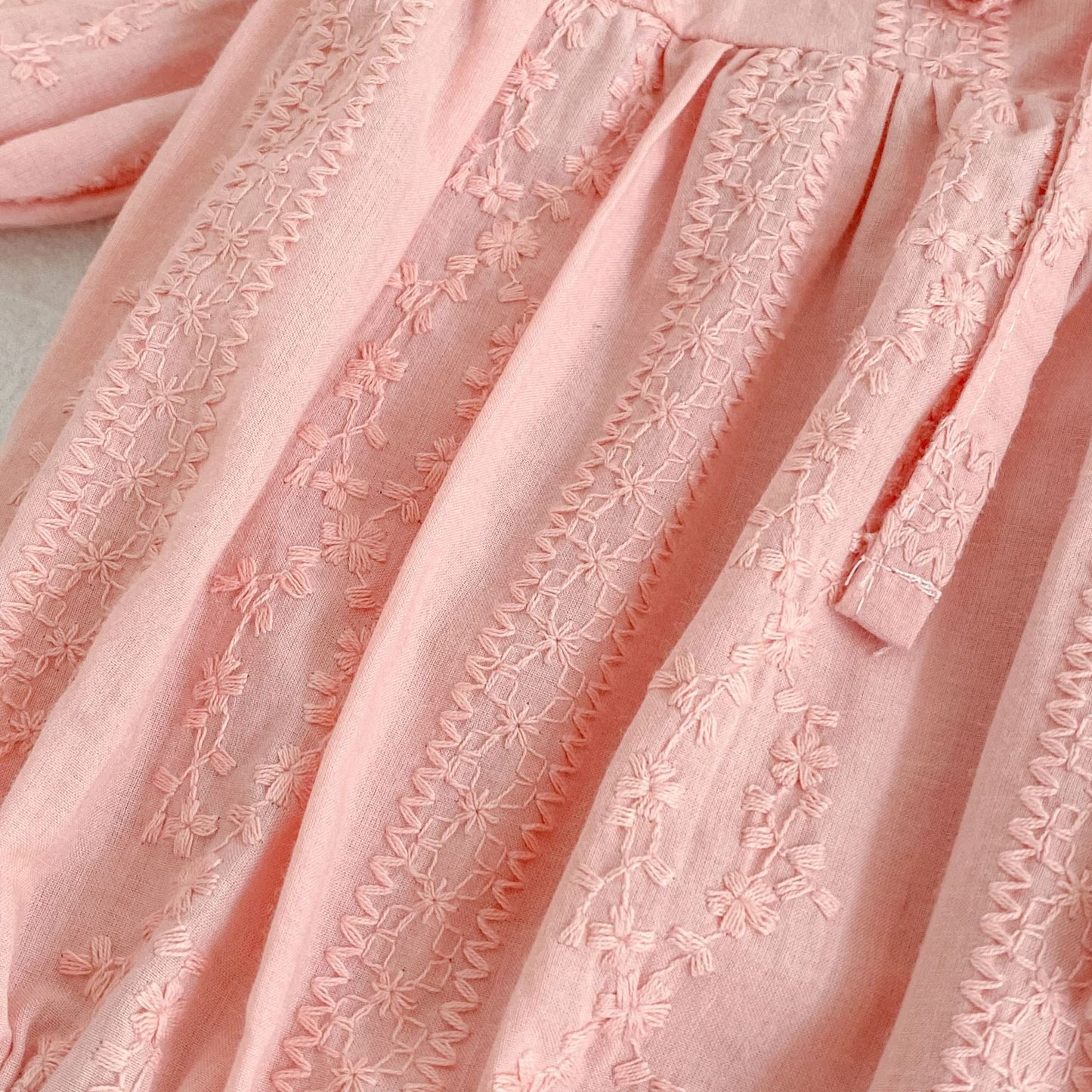 Design Autumn Floral Pattern Baby Kids Girls Bow-Tied Collar Onesies and Dress – Princess Sister Matching Set