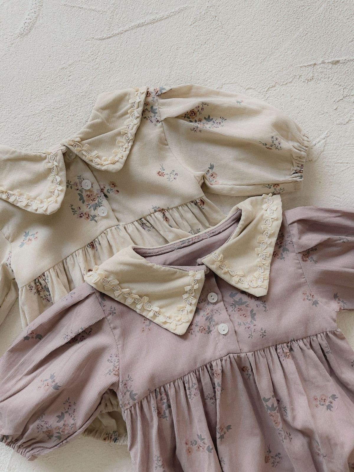 MyKids-USA® Autumn Arrival Baby Kids Girls Vintage Long Sleeves Flowers Printed Bodysuit