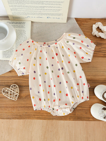 MyKids-USA® Summer Arrival Baby Girls Sleeveless Cute Plaid/Dots Pattern Bodysuit