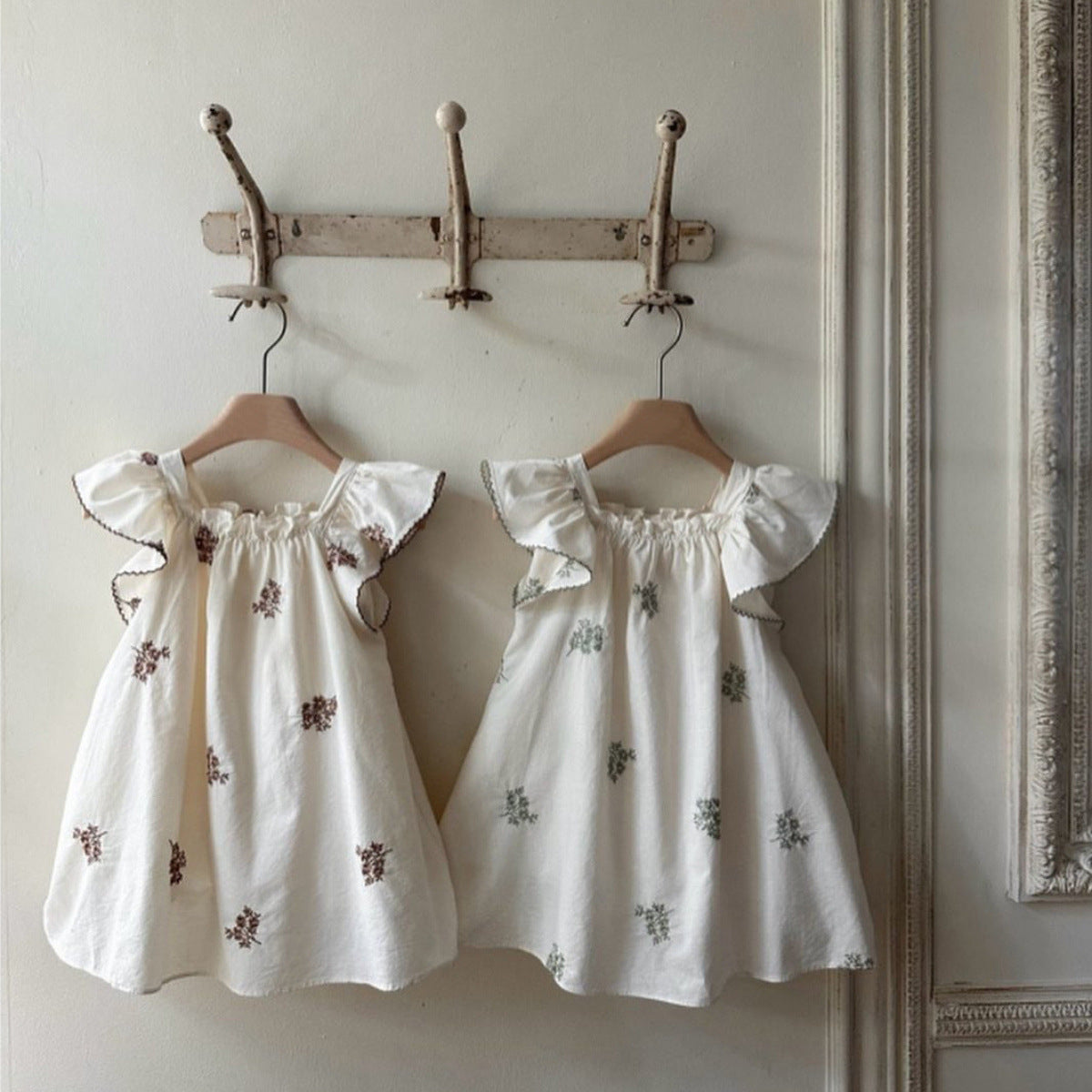 Summer Hot Selling Baby Kids Girls Fly Sleeves Flowers Pattern Embroidered Princess Dress, MyKids-USA®, Baby & Toddler Dresses, MyKids-USA -  -  -  -  -  -  - 