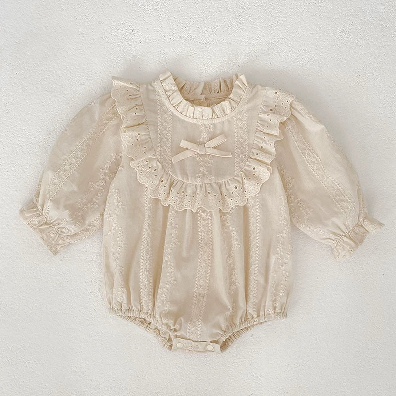 Baby Girls Flowers Pattern Long-sleeved Onesies and Dress – Princess Sister Matching Set, MyKids-USA®, Baby & Toddler Dresses, MyKids-USA - Size/Age - 66 (3-6M) - Color - Apricot -  -  - TR2509012047-A