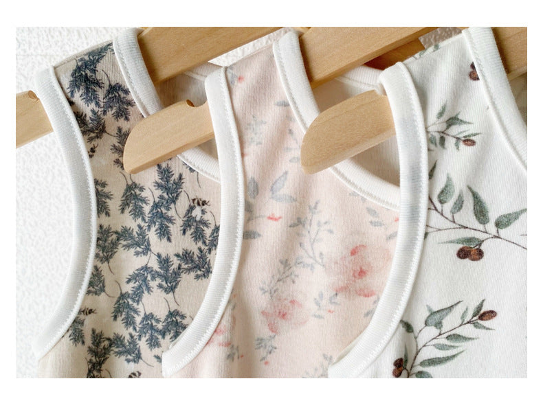 Summer Arrival Baby Sleeveless Floral Pattern Bodysuits, MyKids-USA®, Bodysuits, MyKids-USA -  -  -  -  -  -  - .
