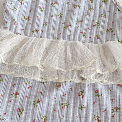 Summer Arrival Baby Girls Color Patchwork Flowers Pattern Sleeveless Onesies, MyKids-USA®, Baby One-Pieces, MyKids-USA -  -  -  -  -  -  - 