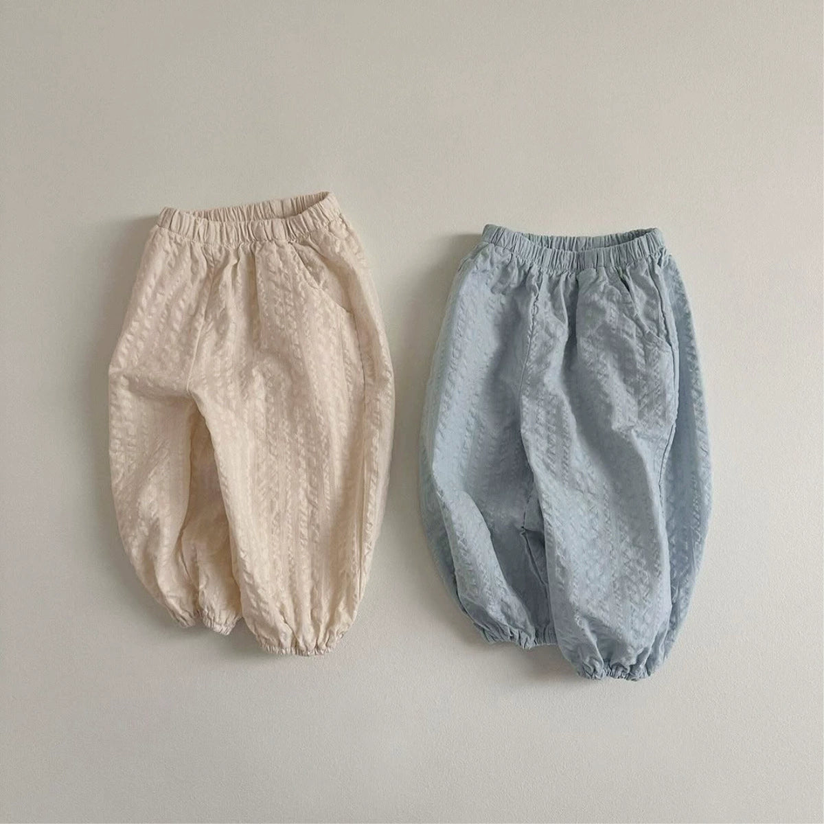 Summer Arrival Baby Unisex Casual Style Plain Jacquard Pattern Pants, MyKids-USA®, Trousers, MyKids-USA -  -  -  -  -  -  - 