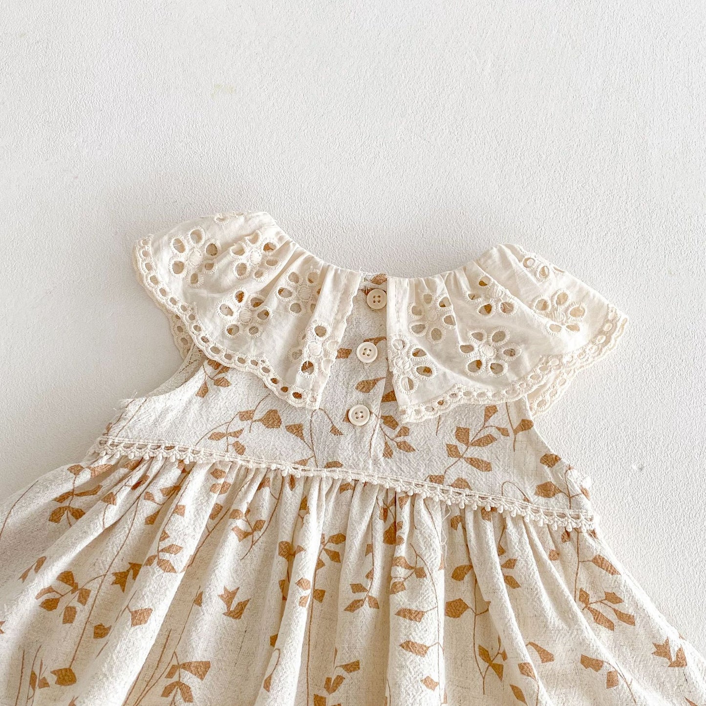 Summer Arrival Baby Girls Casual Sleeveless Leaves Pattern Dress Design Onesies, MyKids-USA®, Baby One-Pieces, MyKids-USA -  -  -  -  -  -  - 