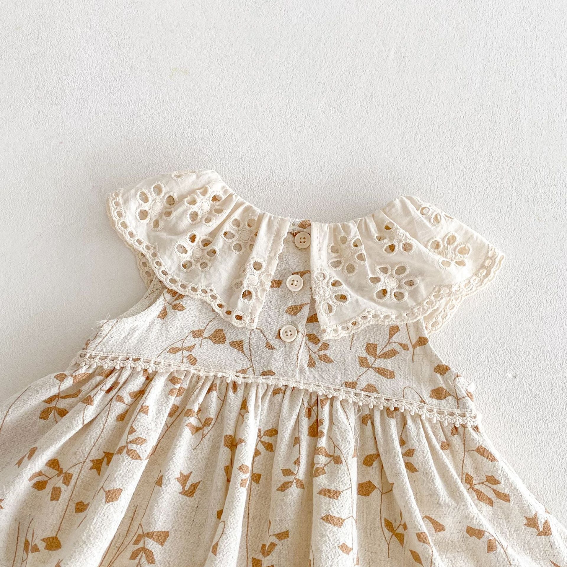 Summer Arrival Baby Girls Casual Sleeveless Leaves Pattern Dress Design Onesies, MyKids-USA®, Baby One-Pieces, MyKids-USA -  -  -  -  -  -  - 