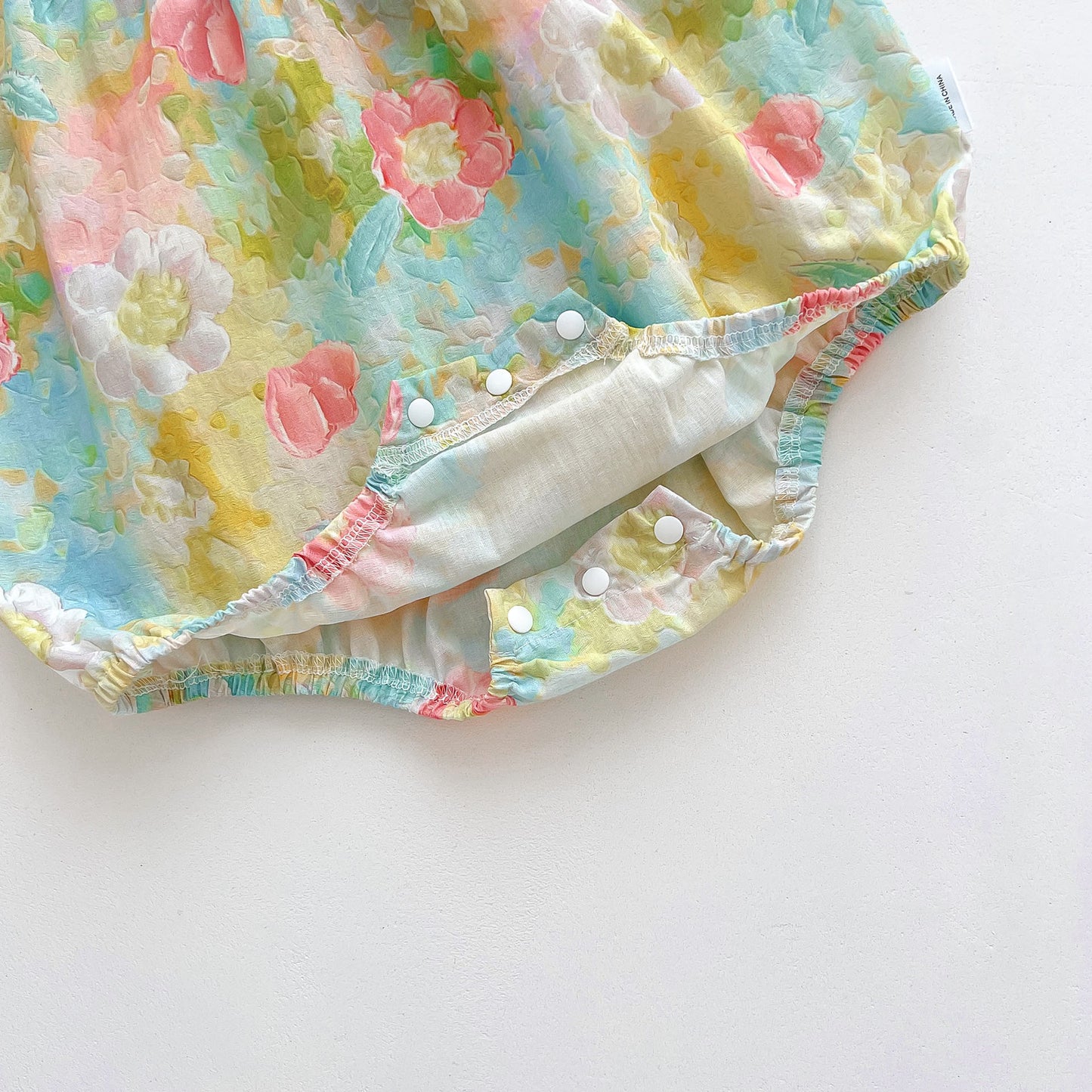 New Design Summer Girls Floral Sleeveless Strap Onesies And Dress – Princess Sister Matching Set