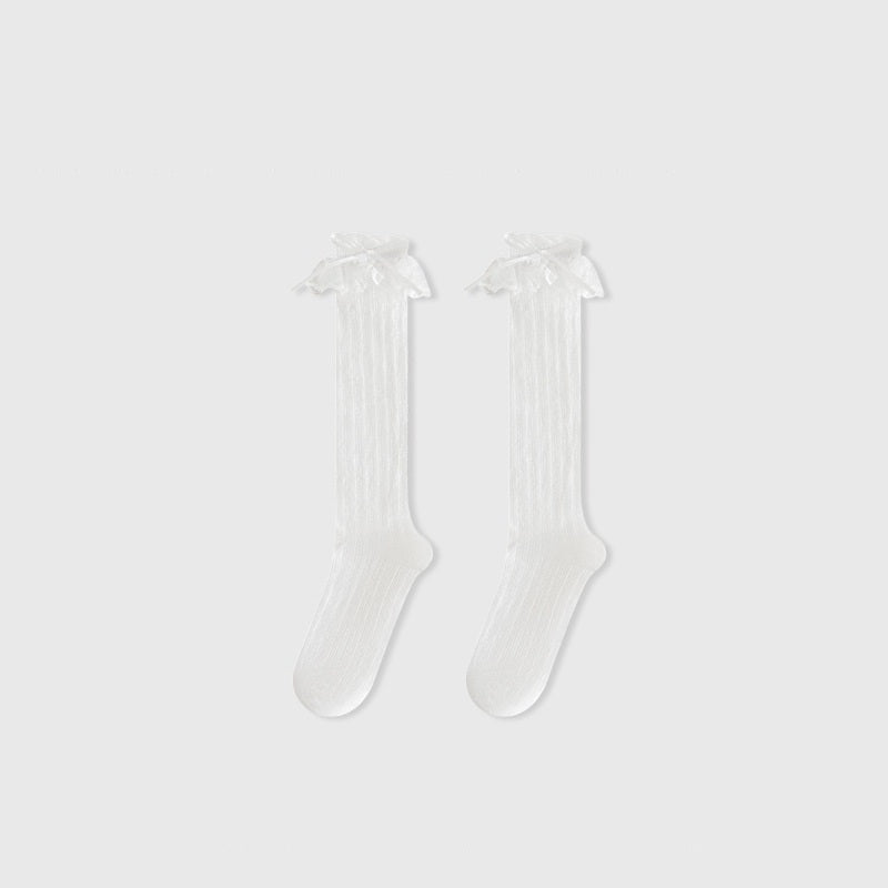 Summer and Spring Baby Kids Girls Breathable Lace Decorated Stockings