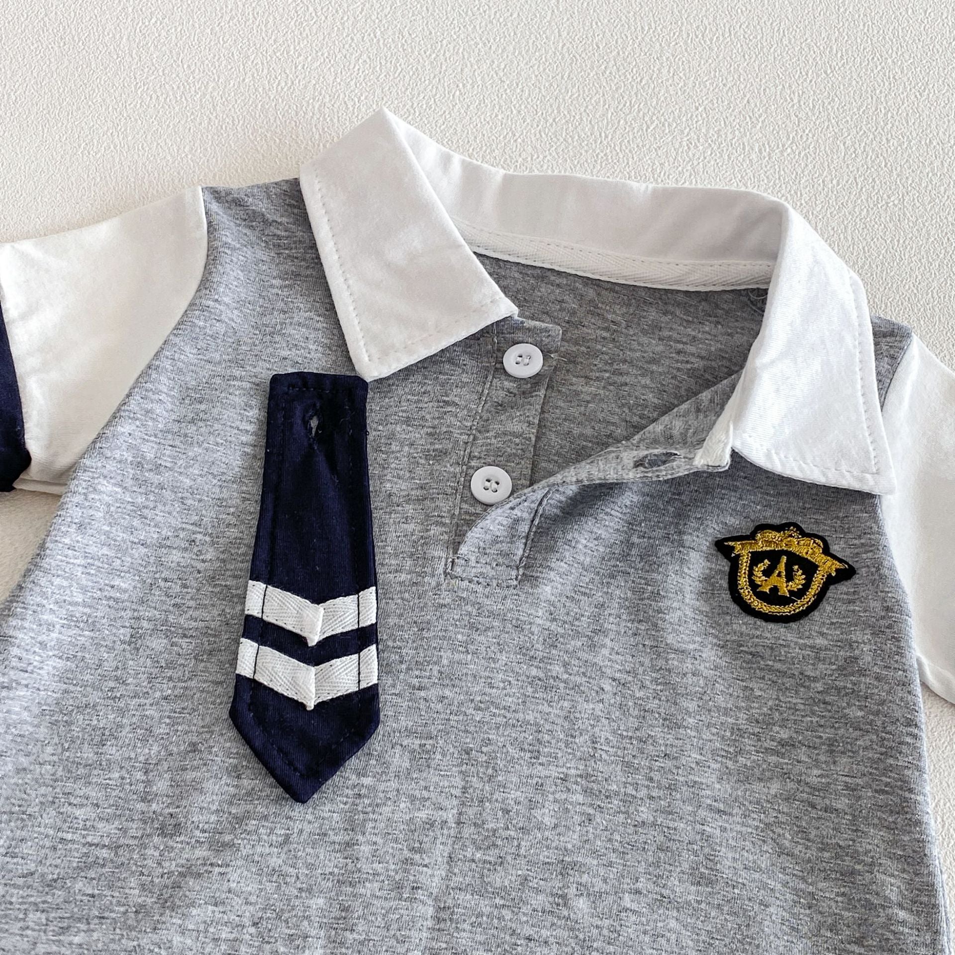 Summer Arrival Baby Boys Short Sleeves Polo Design Preppy Rompers Bodysuits, MyKids-USA®, Baby & Children's One-Pieces, MyKids-USA -  -  -  -  -  -  - .
