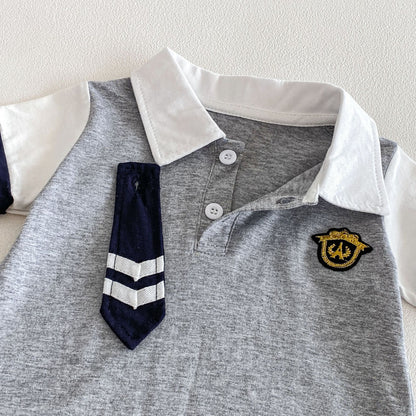 Summer Arrival Baby Boys Short Sleeves Polo Design Preppy Rompers Bodysuits, MyKids-USA®, Baby & Children's One-Pieces, MyKids-USA -  -  -  -  -  -  - .