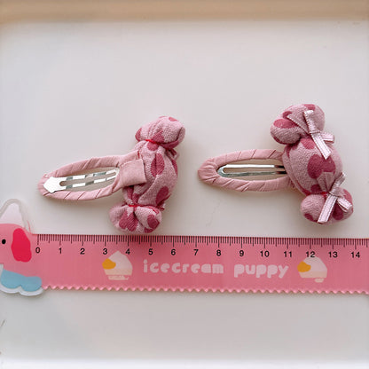 Collection of 2 Versatile Pink Hearts Pattern Hair Clips, MyKids-USA®, Hair Pins, Claws & Clips, MyKids-USA -  -  -  -  -  -  - .