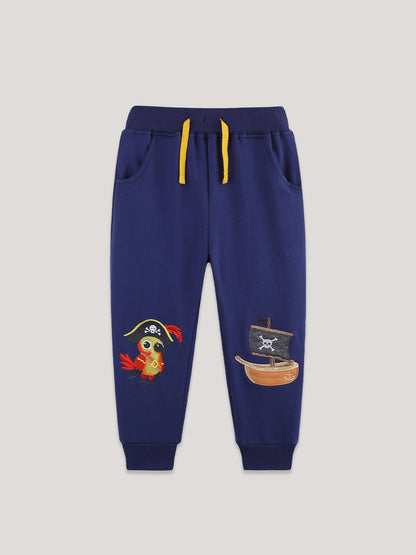 Arrival Spring and Autumn Baby Kids Boys Cartoon Embroidered Pants