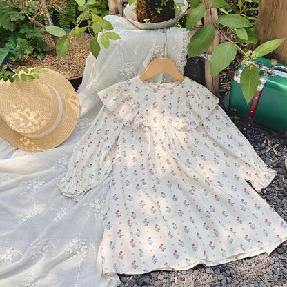 Arrival Autumn Girls Cute Flowers Pattern Long Sleeves Dress, MyKids-USA®, Baby & Toddler Dresses, MyKids-USA -  -  -  -  -  -  - 