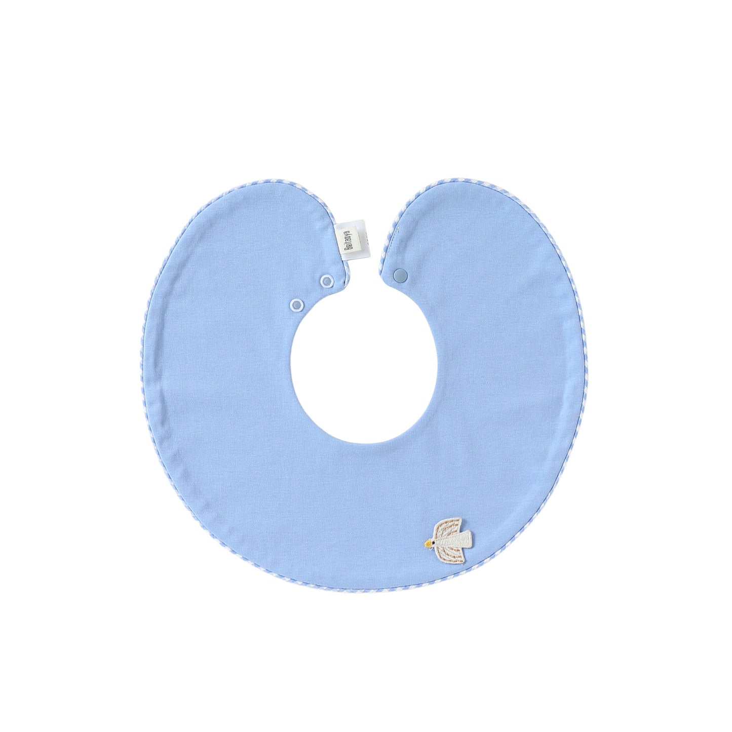 Adorable Animals Cartoon Pattern Cotton Snap-on Round Shaped Bib, MyKids-USA®, Bibs, MyKids-USA - Size/Age - S (0-3Y) - Color - Blue -  -  - TR2604262354-A.