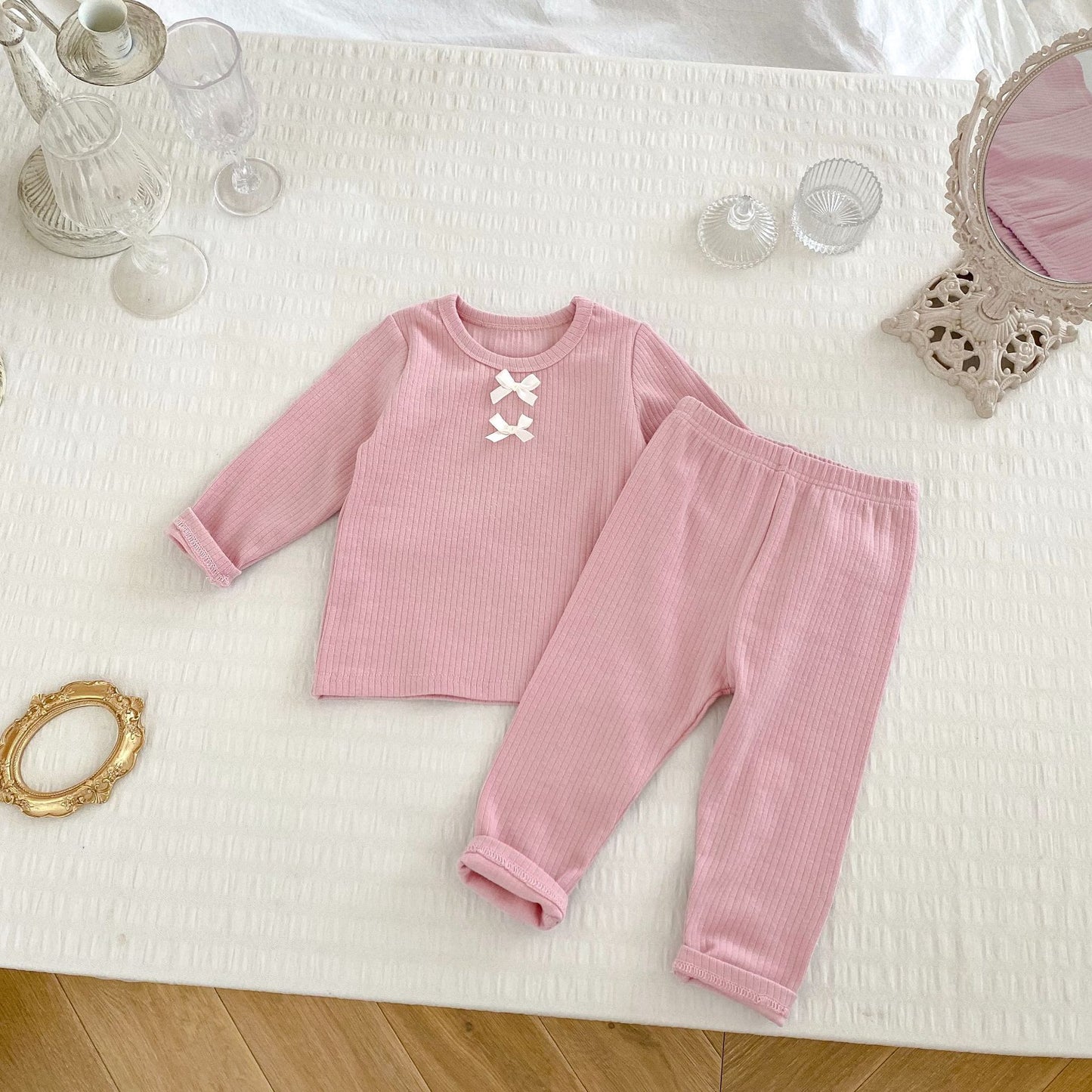 Arrival Autumn Baby Girls Long Sleeves Simple Knitted Top and Solid Color Long Trousers – Clothing Set, MyKids-USA®, Baby & Toddler Outfits, MyKids-USA - Size/Age - 66 (3-6M) - Color - Pink -  -  - TR2410032131-C