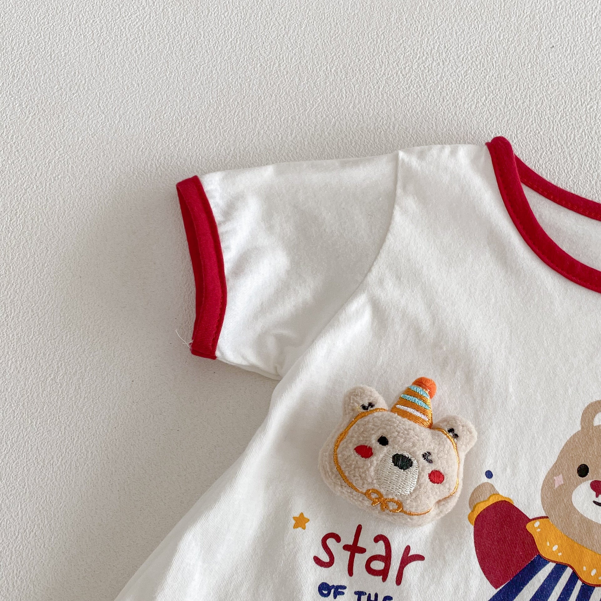 Summer Arrival Baby Boys and Girls Short Sleeves Letters and Cartoon Pattern Rompers, MyKids-USA®, Baby One-Pieces, MyKids-USA -  -  -  -  -  -  - .