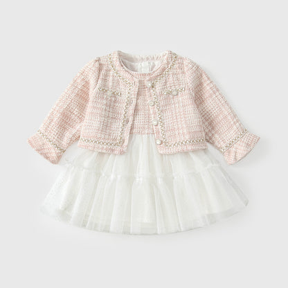 Arrival Autumn Baby Kids Girls Color Patchwork Sleeveless Plaid Dress and Cardigan, MyKids-USA®, Baby & Toddler Dresses, MyKids-USA -  -  -  -  -  -  - 