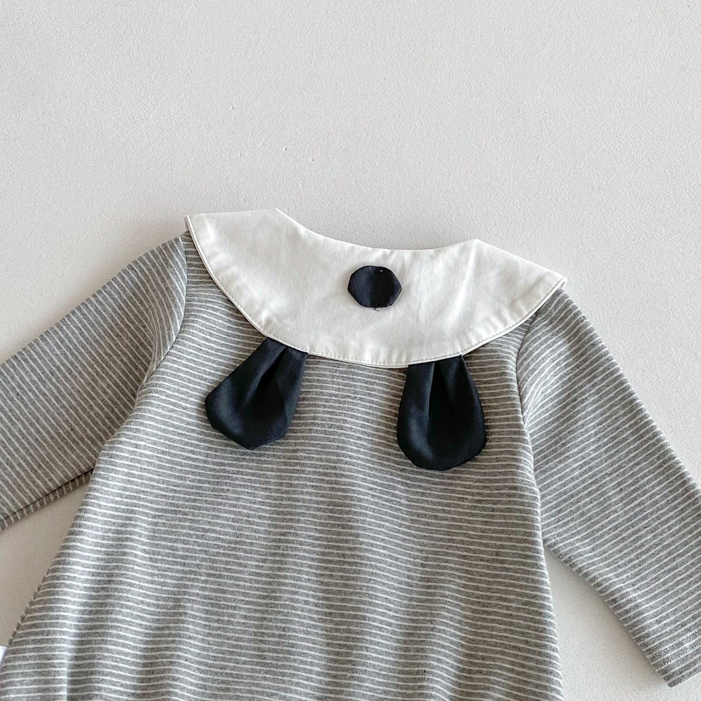 Autumn Arrival Baby Girls Long Sleeves Striped Onesies with Collar, MyKids-USA®, Baby One-Pieces, MyKids-USA -  -  -  -  -  -  - 