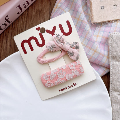 Collection of 2 Pink Versatile Hair Clips, MyKids-USA®, Hair Pins, Claws & Clips, MyKids-USA - Size/Age - Average Size (0-12Y） - Color - Pink -  -  - TR2601061138-F.