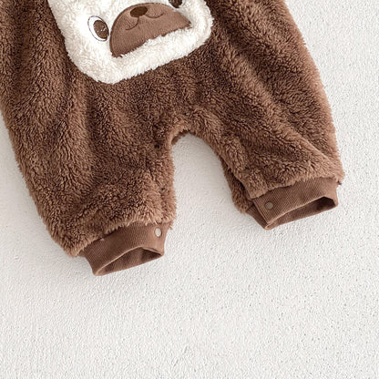 Baby Unisex Long Sleeves Animals Cartoon Pattern Pocketed Rompers, MyKids-USA®, Baby One-Pieces, MyKids-USA -  -  -  -  -  -  - 