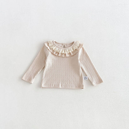 MyKids-USA® Arrival Autumn Princess Style Baby Girl Base Layer Top