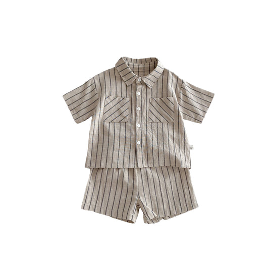 Spring Baby Kids Unisex Striped Top Shirt And Shorts Clothing Set, MyKids-USA®, Baby & Toddler Outfits, MyKids-USA -  -  -  -  -  -  - .