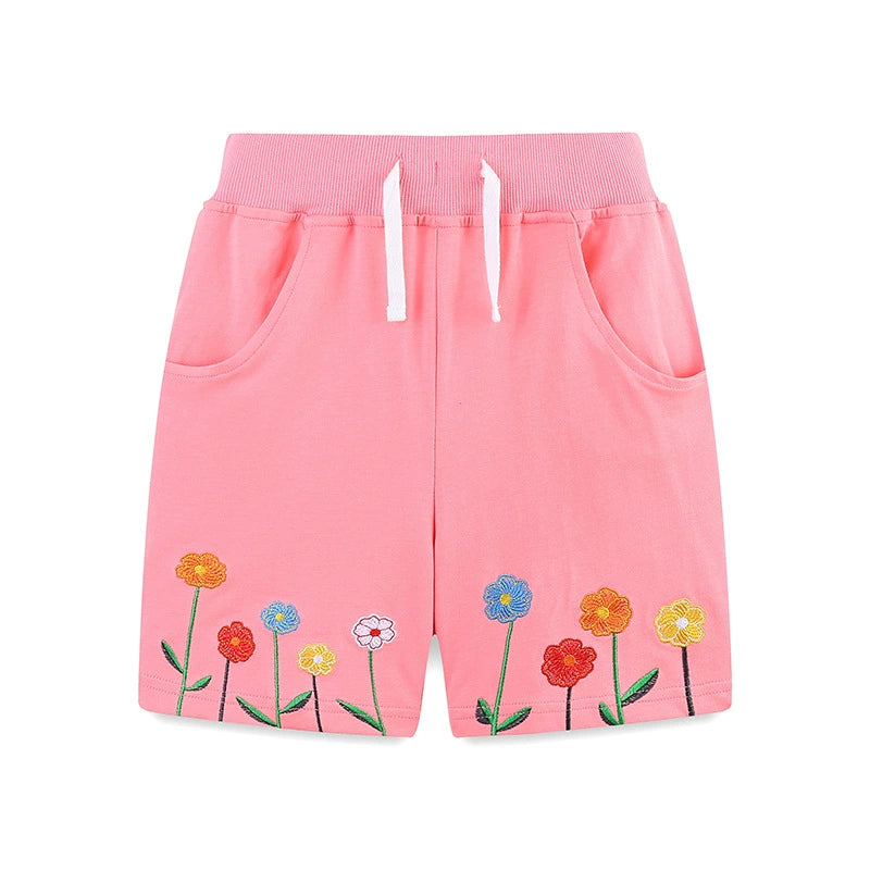 Summer Arrival Baby Kids Girls Cotton Casual Style Flowers Pattern Shorts, MyKids-USA®, Shorts, MyKids-USA -  -  -  -  -  -  - 