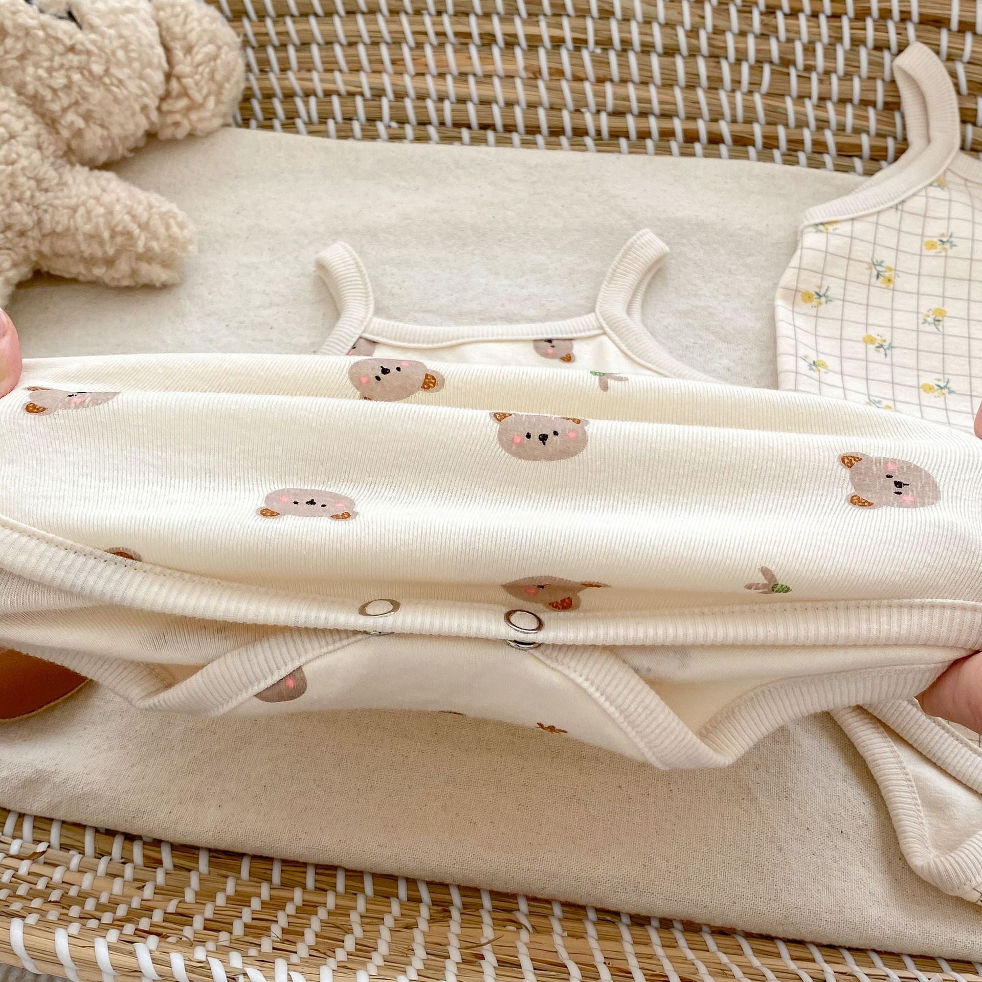 Summer Arrival Baby Unisex Sleeveless Thin Simple Pattern Onesies, MyKids-USA®, Baby One-Pieces, MyKids-USA -  -  -  -  -  -  - 