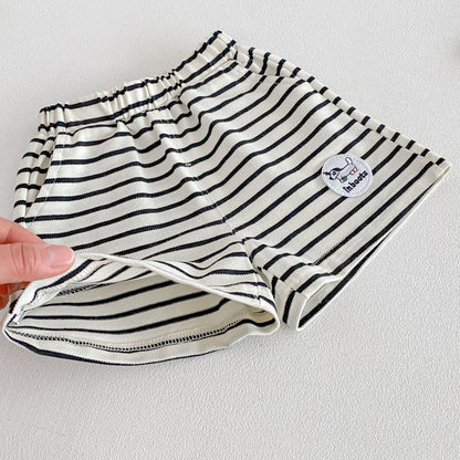 Summer Baby Kids Unisex Short Sleeves Cartoon T-shirt and Striped Shorts Clothing Set, MyKids-USA®, Baby & Toddler Outfits, MyKids-USA -  -  -  -  -  -  - .