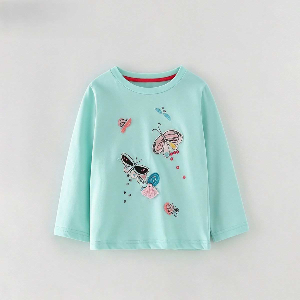 MyKids-USA® Baby Kids Girls Butterfly Pattern Long Sleeves Top