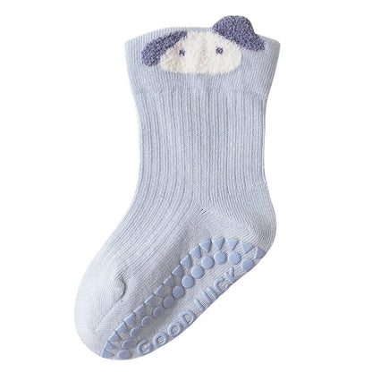 Autumn and Spring Baby Unisex Breathable Simple Letters and Cartoon Pattern Cute Socks, MyKids-USA®, Baby & Toddler Socks & Tights, MyKids-USA - Size/Age - S (0-1Y) - Color - Blue -  -  - TR2511222314-B