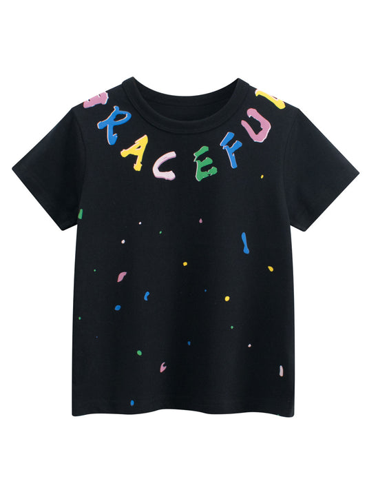 Summer Letters Pattern T-shirt for Boys